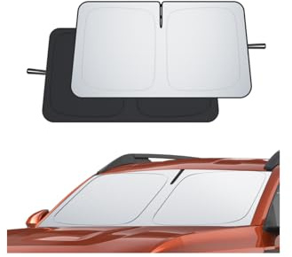 ECOZEN Parasol Coche Delantero Plegable Dacia Duster 3 2024-2026 con Bolsa de Almacenaje Protección UV Solar Tejido Engrosado Parasol para Parabrisas Delantero Coche Dacia Duster III Accesorios