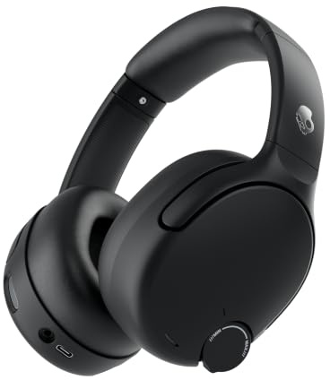 Skullcandy Crusher 720 Wireless Sensory Bass Headphones - True Black | Next Gen Crusher Evo, Intense Bass, Over-Ear, THX Spatial Audio, Comfortable Fit, 65 Hours Battery, Microphone, Gym, Fitness