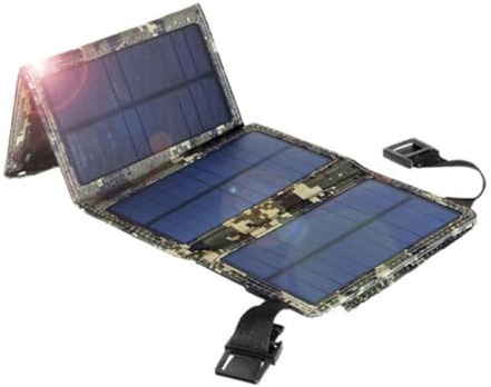 SUPVOX W Foldable Solar Charger with USB Port Portable Pet Solar Panel Battery Charger for Mobile Power Supply and Mobile Phone, Waterproof Design for Boats and Indoor Use