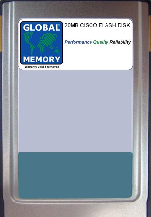 GLOBAL MEMORY MEM-RSM-FLC20M Flash-Kartenspeicher für Cisco Catalyst 5000/5500 Serie Route Switch Modul (20 MB)