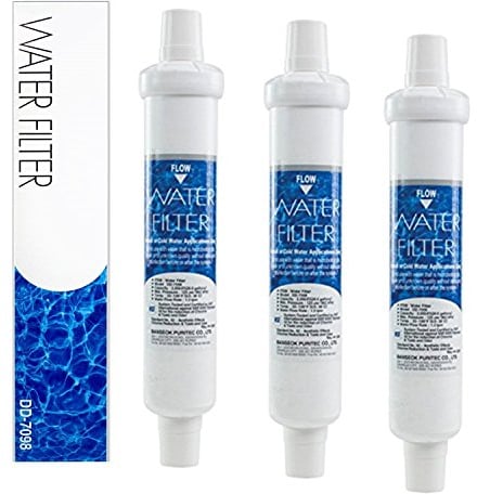 DD-7098 Wasserfilter | 3er Pack - Externer Ersatz Wasserfilter kompatibel mit Daewoo FRN und FRS Serien - für Side-by-Side Kühlschränke - Kühlschrankfilterpatrone