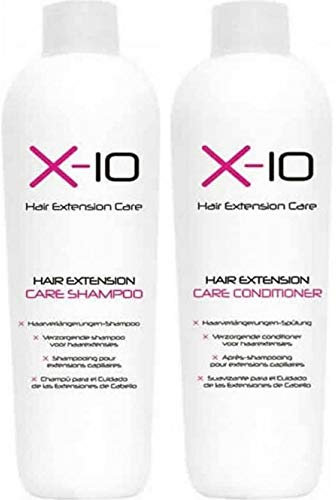 X-10 Hair Extension Care Set - Shampoo (250ml) + Conditioner (250ml)