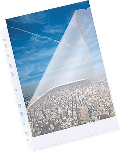 EXXO by HFP 35161 10 Prospekthülle A4 oben und seitlich offen, transparent klar