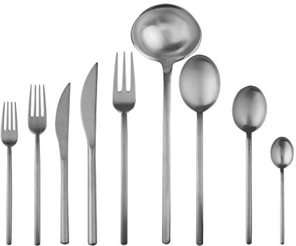 Mepra, Set di Posate Due, 75 Pezzi, Ice, Made in Italy, Lavastoviglie, Servizio Posate 6 Persone, Stile Contemporaneo