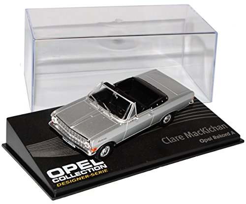 Ixo Opel Rekord A Cabrio Silber Clare MacKichan 1963-1965 Inkl Zeitschrift Nr 122 1/43 Modell Auto