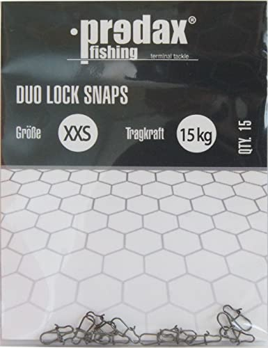 Predax Duo Lock Snap - 15 Snaps, Größe/Tragkraft:Gr. XS / 22kg