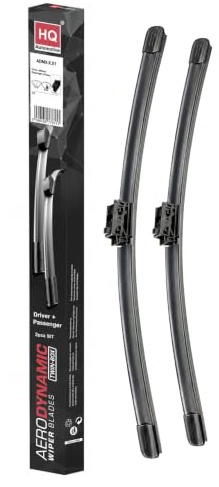 HQ AUTOMOTIVE Wipers for MERCEDES B-Class W246/W247 2015+ | 2-piece front set, 26 in + 19 in, pre-installed Mercedes-Specific connector, graphite-coated rubber, rain sensor ready