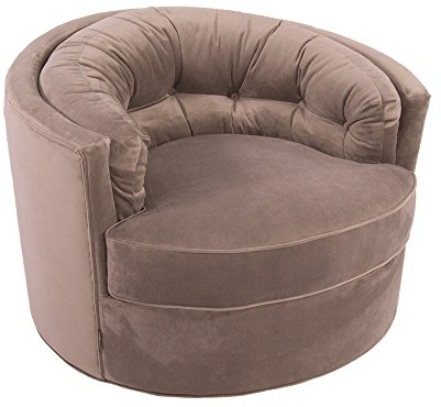 Vintage Line Drehsessel Zoila grau Samt Edelstahl Clubsessel Designsessel