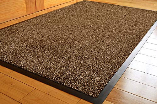 TrendMakers Barrier Mats | Dirt Stopper Mats | Super Absorbent Dirt Trappers Mat | Indoor/Outdoor Mats | BROWN Cotton Pile - 60 x 90cm | COTTON PILE