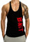 TX Apparel Herren Tanktop Beast Gym Stringer Shirt Baumwolle, Schwarz, XXL