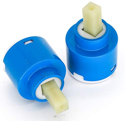 2PCS 40mm Cartridge Plastic Bath Basin Shower Lever Mixer Tap Bathroom Basins Repair Replacement