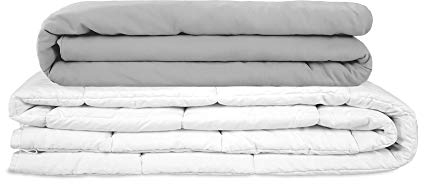 TherapieDecken - Basic Gravity Gewichtsdecke für Erwachsene Weighted Blanket Schwere Decke Für besseren Schlaf, Grau, Größe: 135x200 cm 8 kg
