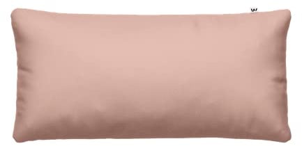 Wolkenfeld Mako Satin Kissenbezug 40x80 Rosa - 100% Baumwolle - Traumhaft weiche Kissenhülle mit verdecktem Reißverschluss