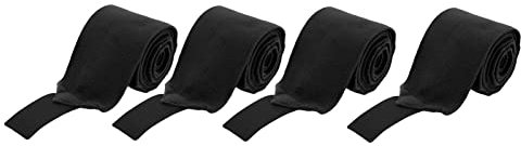 Fleece Horse Leg Wraps, Washable Firm Breathable Double Sided Horse Leg Wrap Warm for Riding for Training for Exercising(black)