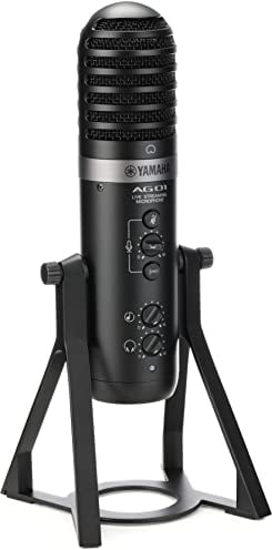 Yamaha AG01 Livestreaming USB Condenser Microphone - Black