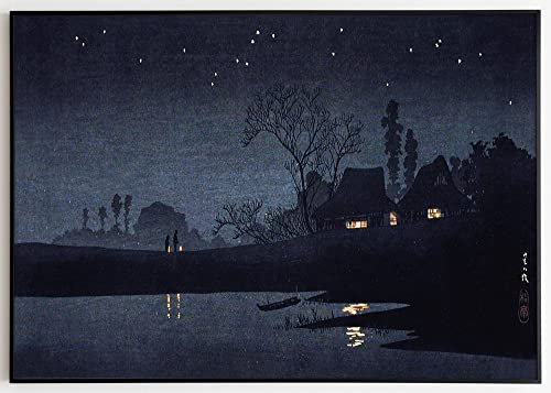 JOPRICO Sternennacht (ca.1926–1927) von Hiroaki Takahashi - Japan Poster - Asia Dekoration - Vintage Japan Kunstdruck Größe 30x40 cm | 12x16 inch
