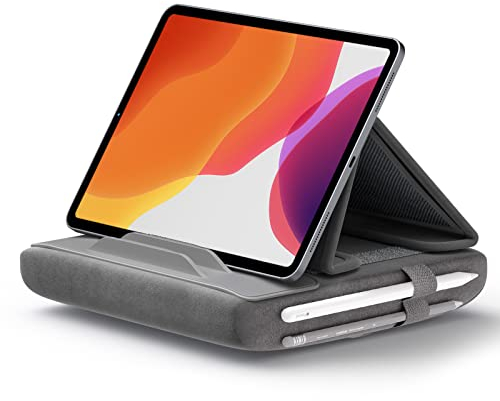 JSAUX Tablet Halter Kissen, Lesekissen Ständer, Halterung für Bett Sofa Kompatibel Mit iPad Pro 11 10.5 9.7 10.2 Air Mini, Kindle, E-Reader und Mehr 4-11'' Geräte Grau