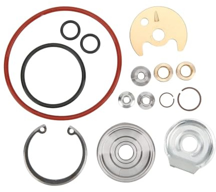 Turbo-Reparatursatz für TD04/TD04L 13T-19T, 49377-04300, Kompatibel mit Impreza 2.0L EJ205, 15-teiliges Aluminium/Edelstahl Rebuild Kit