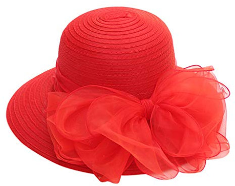 2023 New Y23-K Stil - Brautparty Hochzeit Hut Kleid British Tea Damen Kappe Fascinator Baseball Caps I Love Daddy Hut, rot, One size