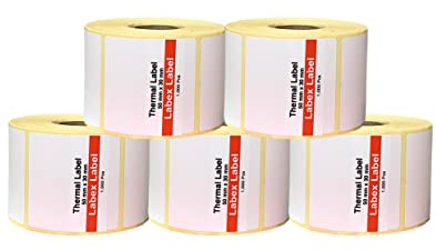 Etiquette thermique 50x30 mm | Étiquettes Zebra – 5 rouleaux de 5.000 étiquettes – Imprimante thermique – étiquettes thermiques - étiquette d'adresse