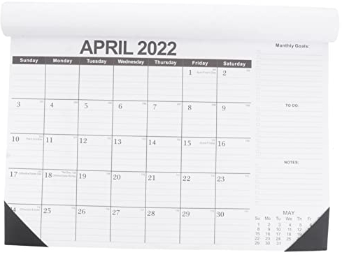 Ciieeo 1 Stück 2022 2022 Wandkalender Tischkalender Mini-tagesplaner Tischkalender 2020 Tischkalender Juni 2021-2022 Kalender 2021 2022 Kalenderaufkleber Papier Schreibtisch Büro