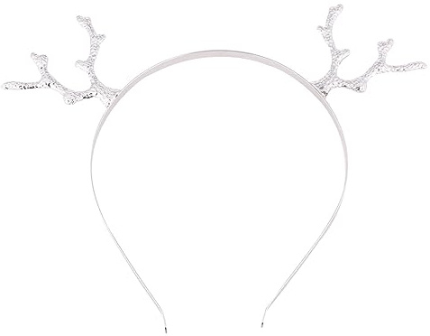 Luxshiny 1stk Weihnachts-ameisen-stirnband Geweih Stirnband Cosplay Rentier Mädchen Legierung Hirschhorn Geweih Hut Für Frauen Haarschmuck Fräulein Kosmetiktasche Metall