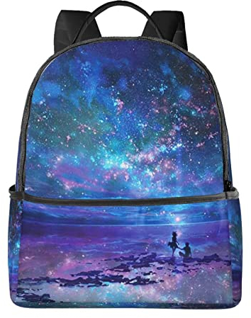 FJAUOQ Muster von Licht Rucksäcke für Mädchen Jungen, Grundschule Taschen Kindergarten Büchertaschen Rucksack für Schule, Nordlichter, One size