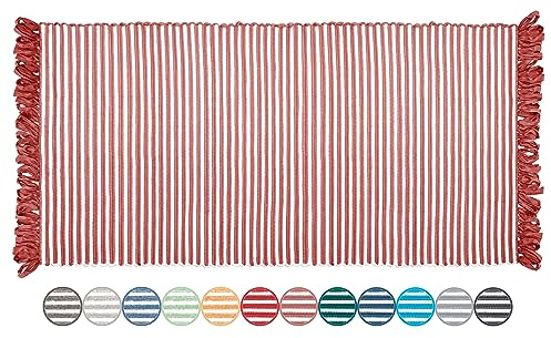 Lashuma Küchenläufer waschbar Farbe: Marsala, Größe:Retro Küchenteppich 60x120 cm