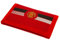 FOCO Offiziell lizenziertes Fußballclub-Team-Wappen-Logo, Ultra-Geldbörse, Kreditkartenetui (Manchester United FC), rot, 12cm x 8cm closed, Doppelt gefaltete Geldbrieftasche
