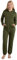 Basisstoff Jumpi Damen Jumpsuit Overall Onesie Einteiler Olivgrün Gr. S