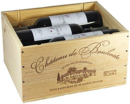 Château de Bonhoste Cuvée Prestige 2018 AOC Bordeaux Supérieur Rotwein trocken in original Holzkiste OHK (6x0,75l)