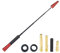 CGEAMDY Autoantenne, Radio Antenne Teleskop FM, Einziehbare Antenne Aus Kohlefaser, Autoradio Auto Dachantenne Kurz Mit Starker FM/AM Empfangsfunktion(Rot)