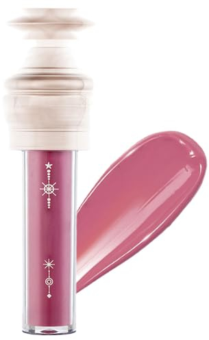 Lipgloss Wasserfester, 2024 Neuest Glänzender Lipgloss, langanhaltender Lippenstift voller wirkende Lippen, Non-Stick Cup Not Fade Shimmer Lip Gloss (#03 - Rosiges Mauve, 1PCS)