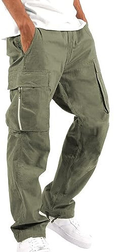 Générique Pantalon Cargo Homme De Travail Survêtement Chantier Vetement Casual Activités Noir Militaire Pontalent Survetement Multi Poches Chasse Tactique Décontracté Jogging Hiver Treillis