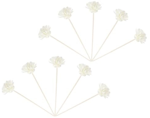 VINTORKY 10stücke Teiliges Natürliche Flower Diffuser Sticks Aus Rattan Dekorative Aromatherapie-stäbchen Für Ätherische Öle Kunstvolle Duftstäbchen Für Vasendekoration Raumduft Für Zuhause