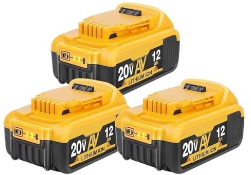 Batterie 12000mAh 20V Compatible avec Dewalt DCB206/DCB205/DCB200/DCB204-2(DW12X3)