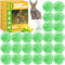 Deer Rabbit Repellent Outdoor 24 Pack - Natural Peppermint Oil Deer Repellent Balls, Bunny Deer Deterrent for Garden Lawn Yard, Powerful Rabbit Repellant Keep from Eating Plants Flowers, Pet Safe