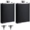 2 Pack Hip Flask 8Oz, Hip Flasks for Men, Portable Hip Flasks with Funnel, Personalised Whisky Alcohol - Groomsmen Gifts, Leakproof Liquor Hip Flask for Weddings, Hiking, Camping, Outdoor Activities
