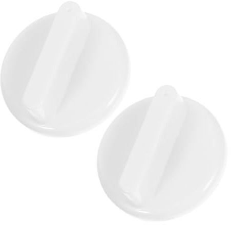 MAGICLULU 2 Stück Ersatz Kühlschrank Thermostat Drehknopf aus Abs Universeller Temperaturregler für Präzise Kühlraumtemperatur in Küche 27mm Weiß