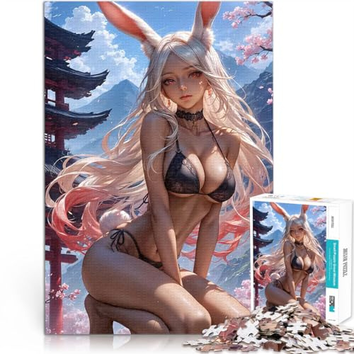 Puzzle 1000 Teile für Jugendliche Denksportaufgabe für Japanisches Playboy-Bunny-Mädchen Geeignet für die Schreibtischdekoration38x26cm