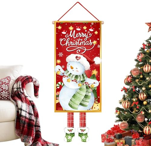 Weihnachts-Türdekoration – Fotohintergrund, Winter- und Festlich, Dekoration, Tür, Weihnachten, für Innen- und Außenbereich, Bauernhof, Haus, Küche, Garten, Terrasse und