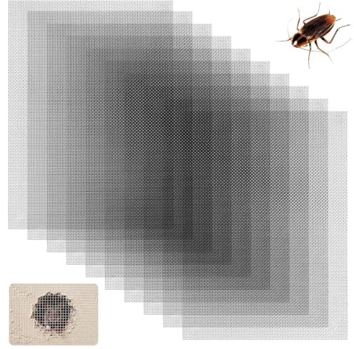SelfTek 10 Pcs Wire Mesh Sheets - 20 Mesh 304 Stainless Steel Rodent Proof No Rust Metal Wire Screen for Insect Rodent Control Rat Proof, 150 x 210 mm