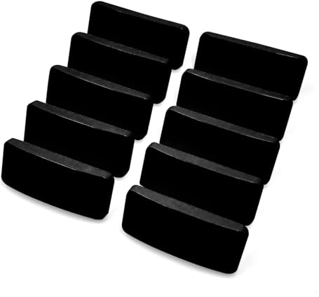 Nesthetics 10 pcs Cockspur Window Handle Striker Plate Wedges - Black (5mm) Window Wedges