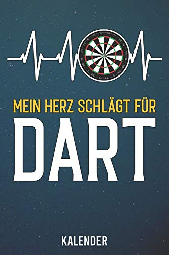 Kalender: 2020 A5 1 Woche 2 Seiten - 110 Seiten - Mein Herz schlägt für Dart