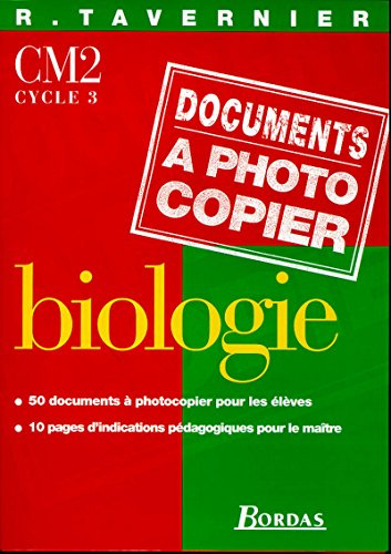 BIOLOGIE CM2.: Documents à photocopier