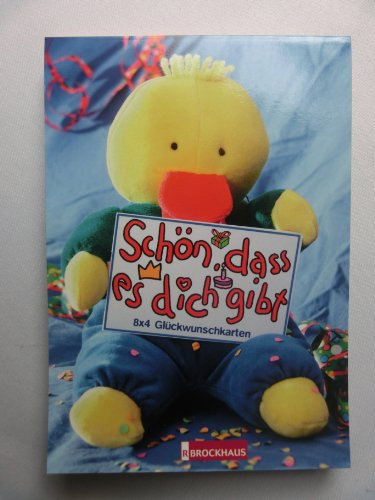 Schön, dass es dich gibt - Postkartenbuch: 8x4 Glückwunschkarten zum Kindergeburtstag
