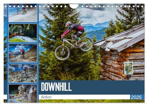 Downhill Action (Wandkalender 2025 DIN A4 quer), CALVENDO Monatskalender