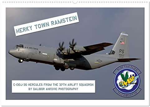 HERKY TOWN RAMSTEIN (Wandkalender 2026 DIN A2 quer), CALVENDO Monatskalender: Die C-130J auch als Super Hercules bekannt (CALVENDO Technologie)