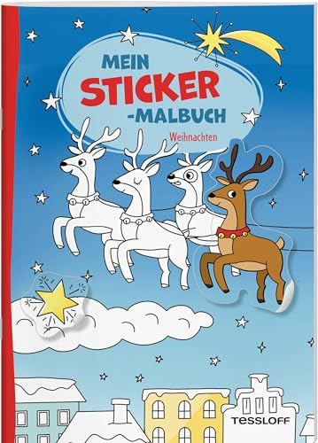 Mein Sticker-Malbuch. Weihnachten: Mit über 30 passgenauen Stickern (Malbücher und -blöcke)
