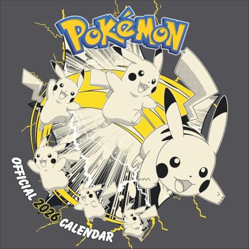 Pokémon Broschurkalender 2026: Tolle Motive für alle Fans von Serie, Videospielen und Pokémon Go in einem Kalender. Praktischer Wandkalender 2026 zum Eintragen.